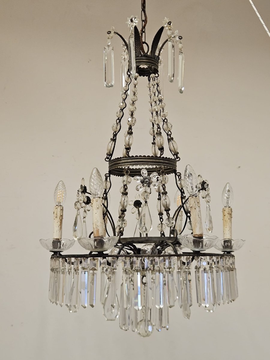 Crystal Chandelier – 1940s-photo-2