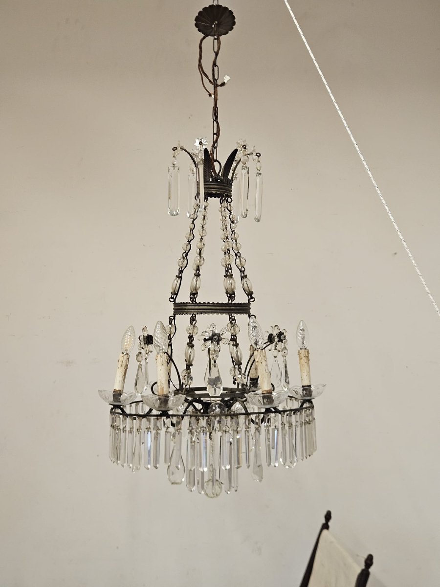 Crystal Chandelier – 1940s-photo-4