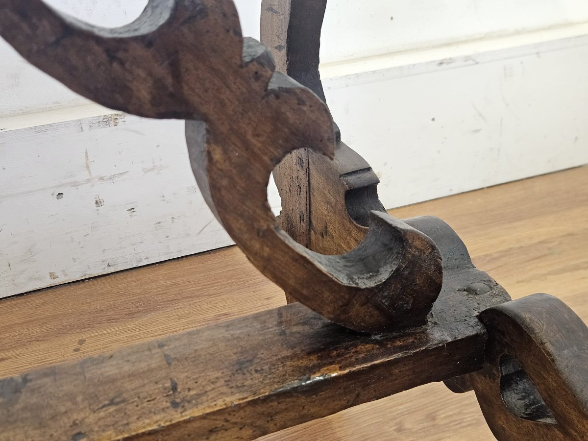 Table de réfectoire piémontaise en noyer – Fin du XVIIe siècle-photo-3