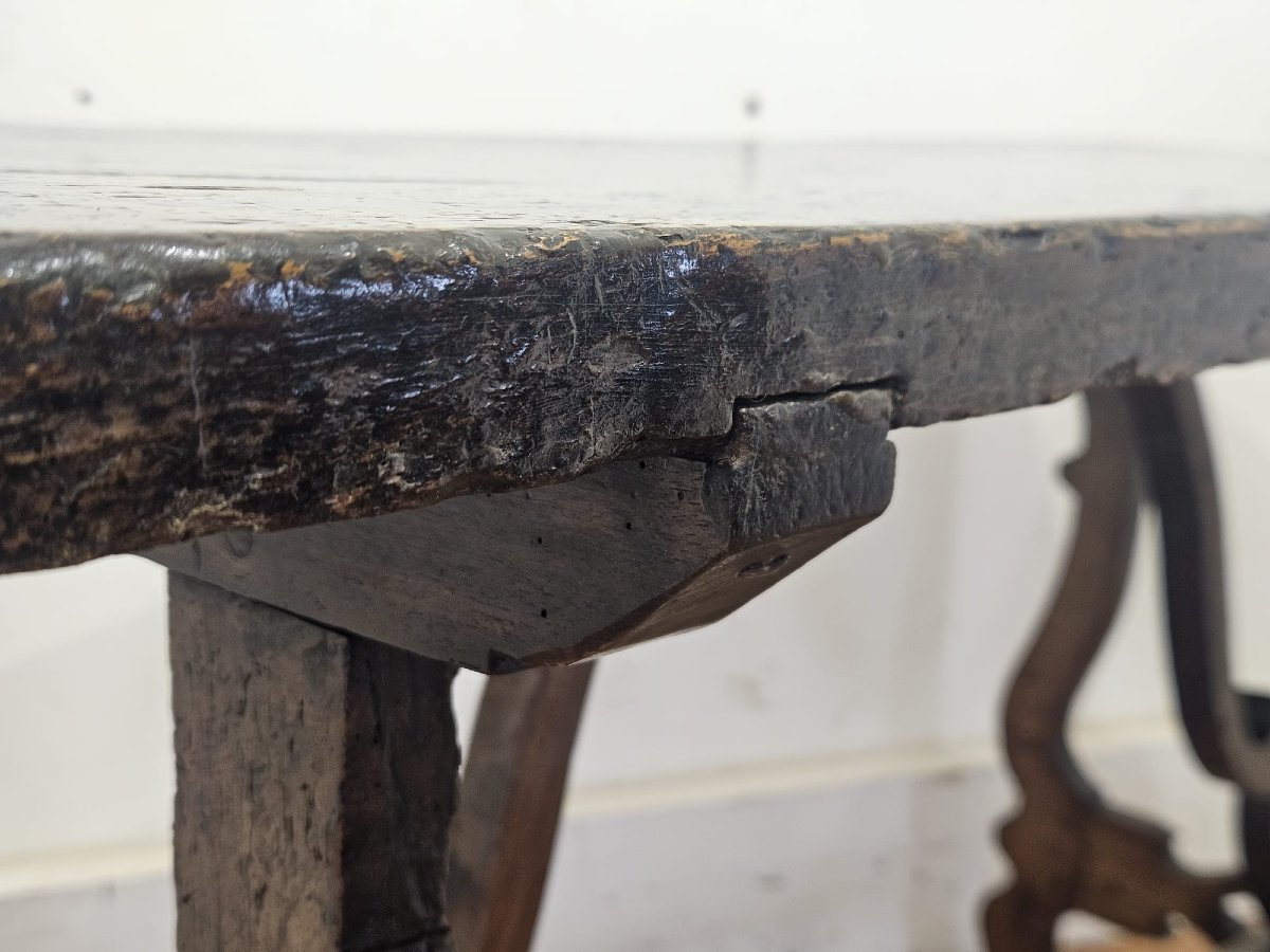 Table de réfectoire piémontaise en noyer – Fin du XVIIe siècle-photo-4
