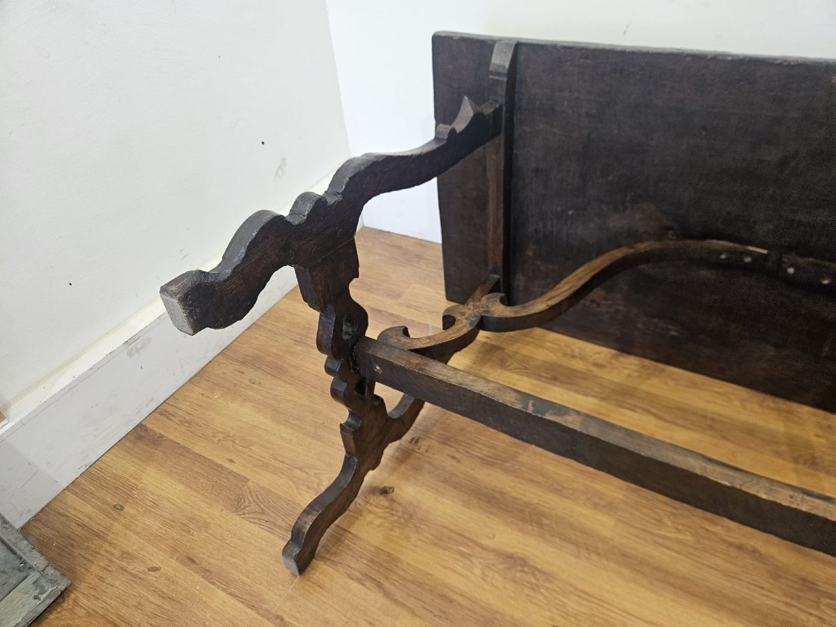 Table de réfectoire piémontaise en noyer – Fin du XVIIe siècle-photo-5