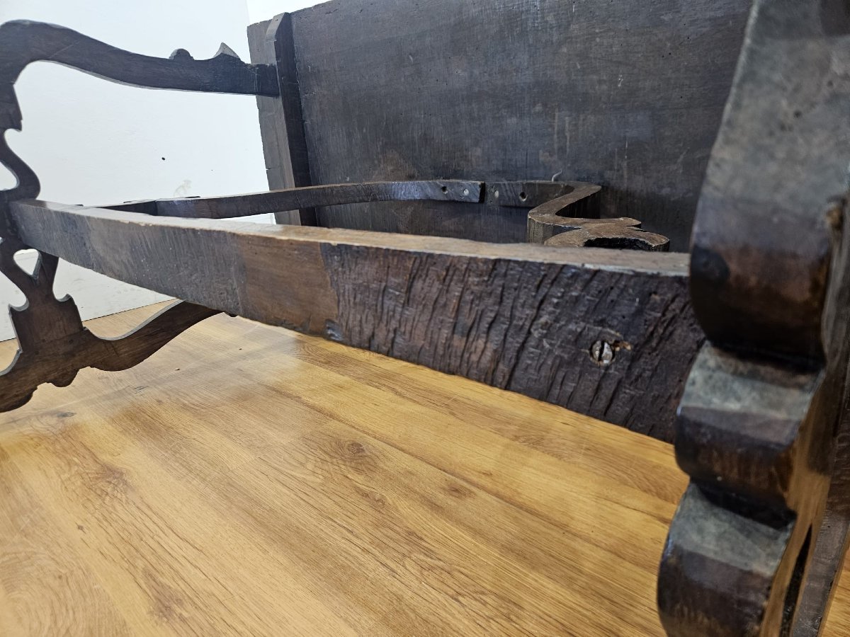 Table de réfectoire piémontaise en noyer – Fin du XVIIe siècle-photo-7