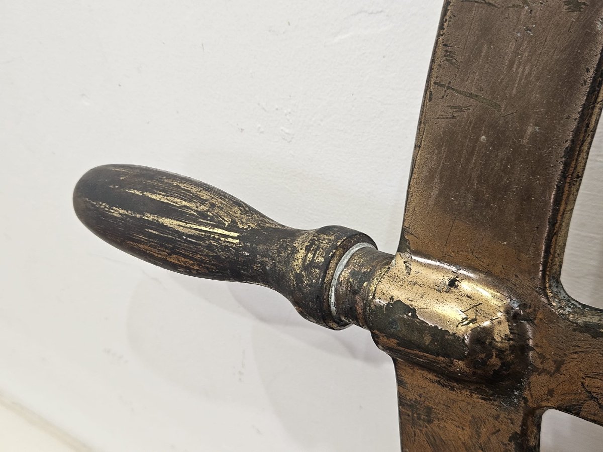 Gouvernail de navire en bronze et laiton – Seconde Guerre mondiale – type Liberty Ship-photo-5
