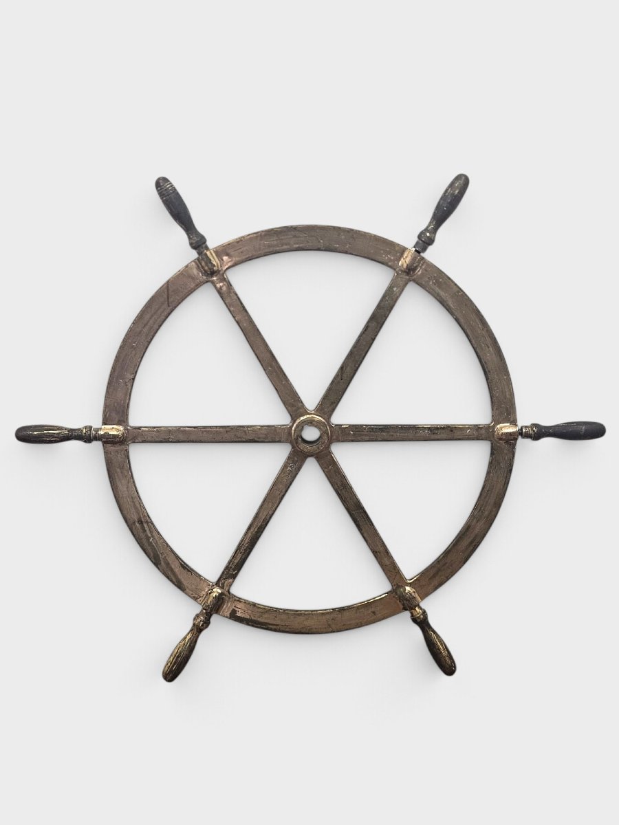 Gouvernail de navire en bronze et laiton – Seconde Guerre mondiale – type Liberty Ship