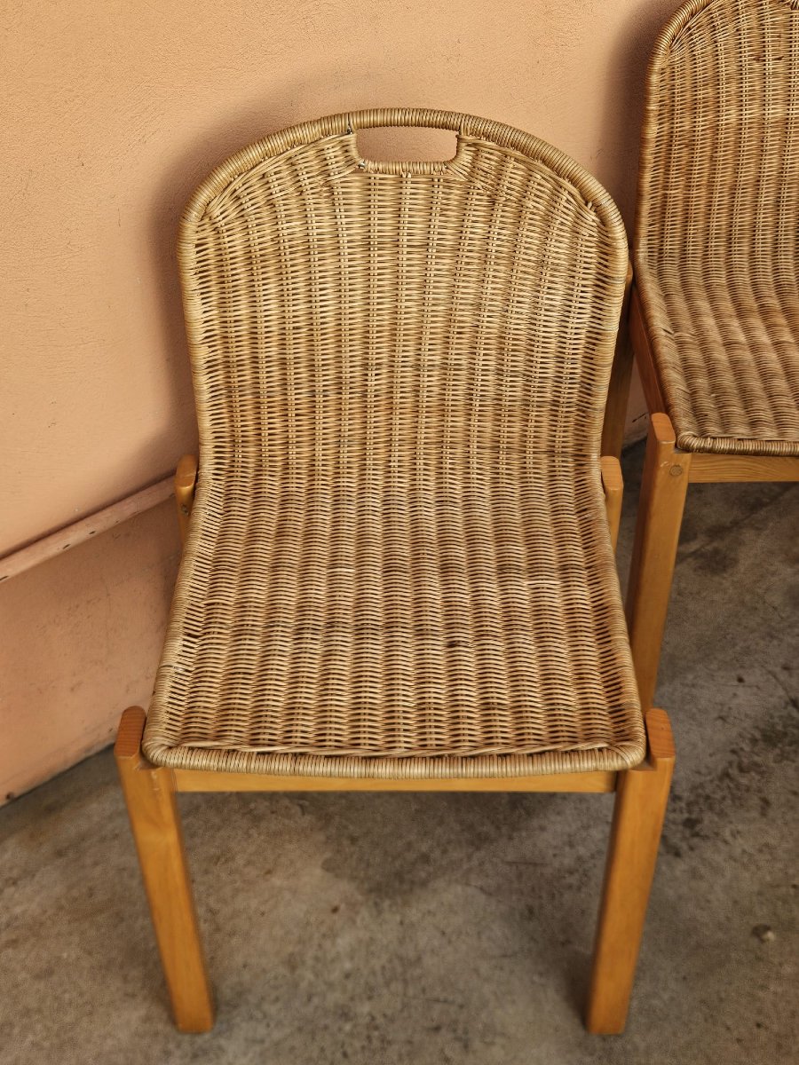 Set Of 6 Chairs By Luciano Bertoncini For Bellato – 1970s Italian Design-photo-4