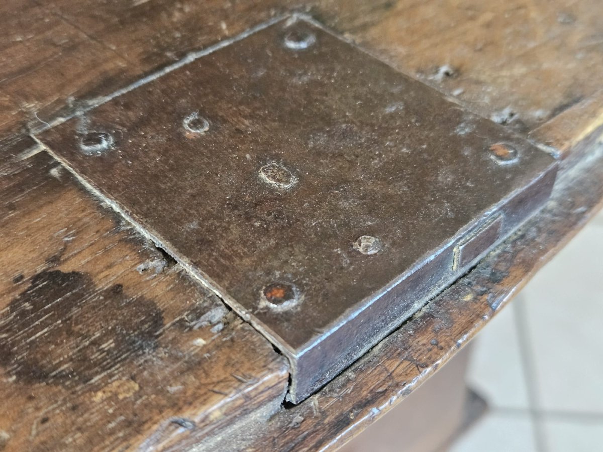 Petit secrétaire à deux corps piémontais en noyer – XVIIIe siècle-photo-7