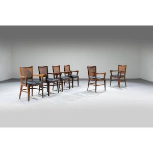 Six Chaises Des Années 1950