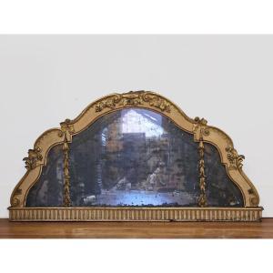 Fireplace Mirror That Can Be Used As A Headboard - Louis XVI