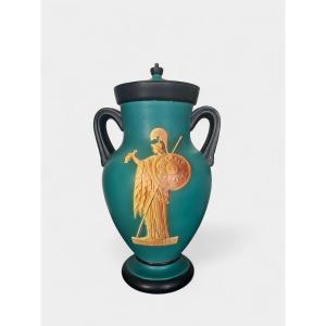 Ceramic Vase, Made In Italy In The 1930s By The Vibi Torino Manufactory