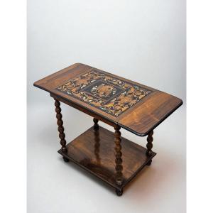 Antique Florentine Side Table – Bottega Falcini, 19th Century