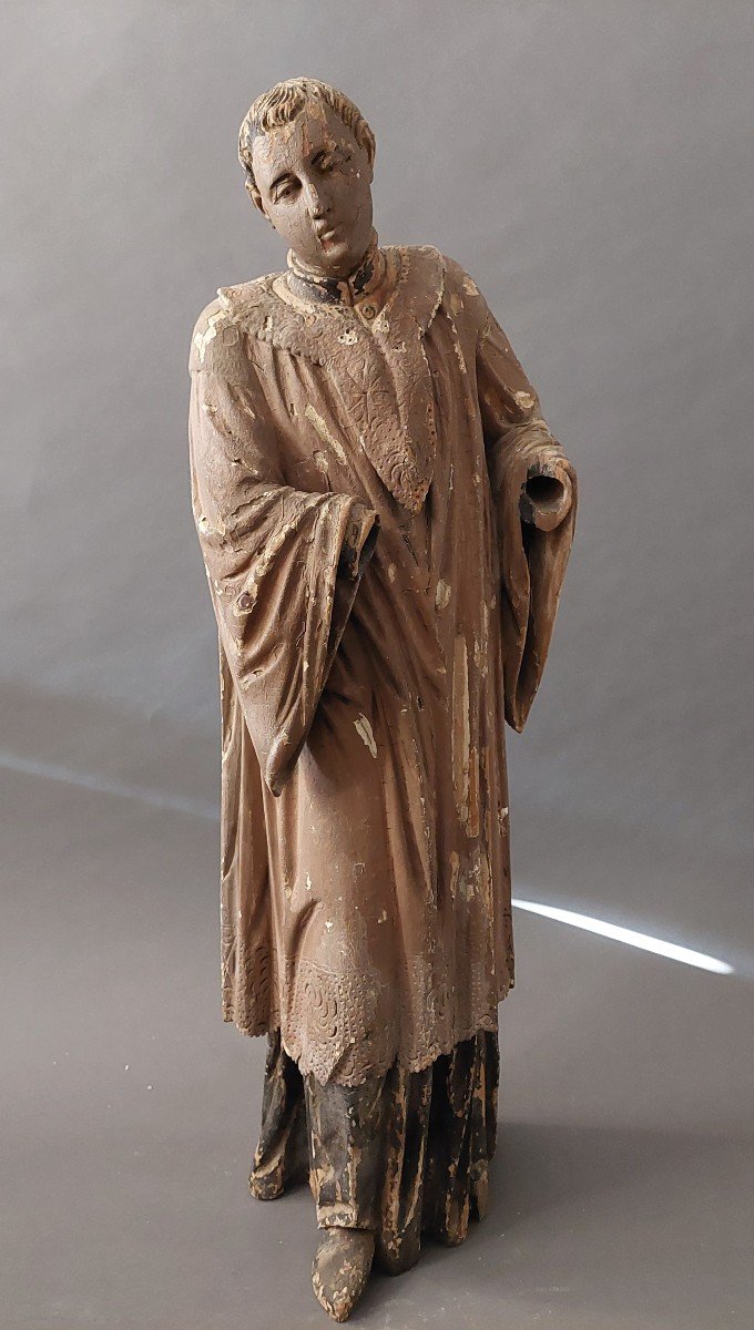 Sculpteur En Bois. Religieux Au 19ème Siècle.