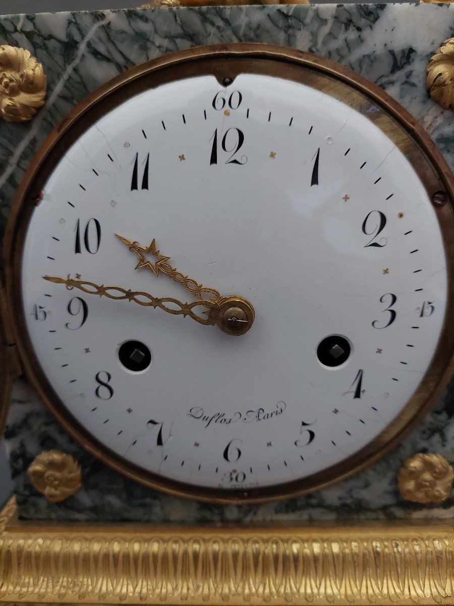 Clock. Marble, Gilt Bronze. 18th Century-photo-4