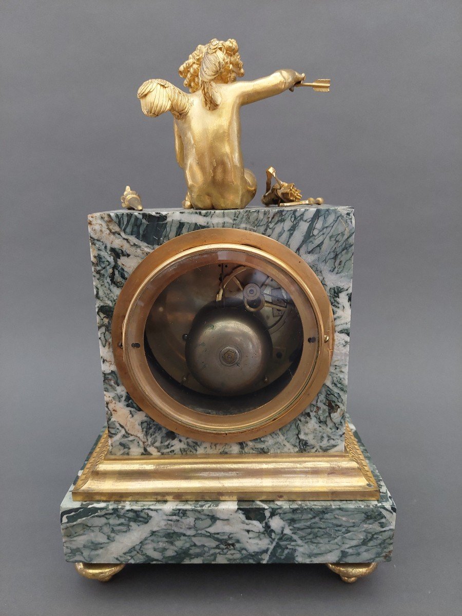 Clock. Marble, Gilt Bronze. 18th Century-photo-6