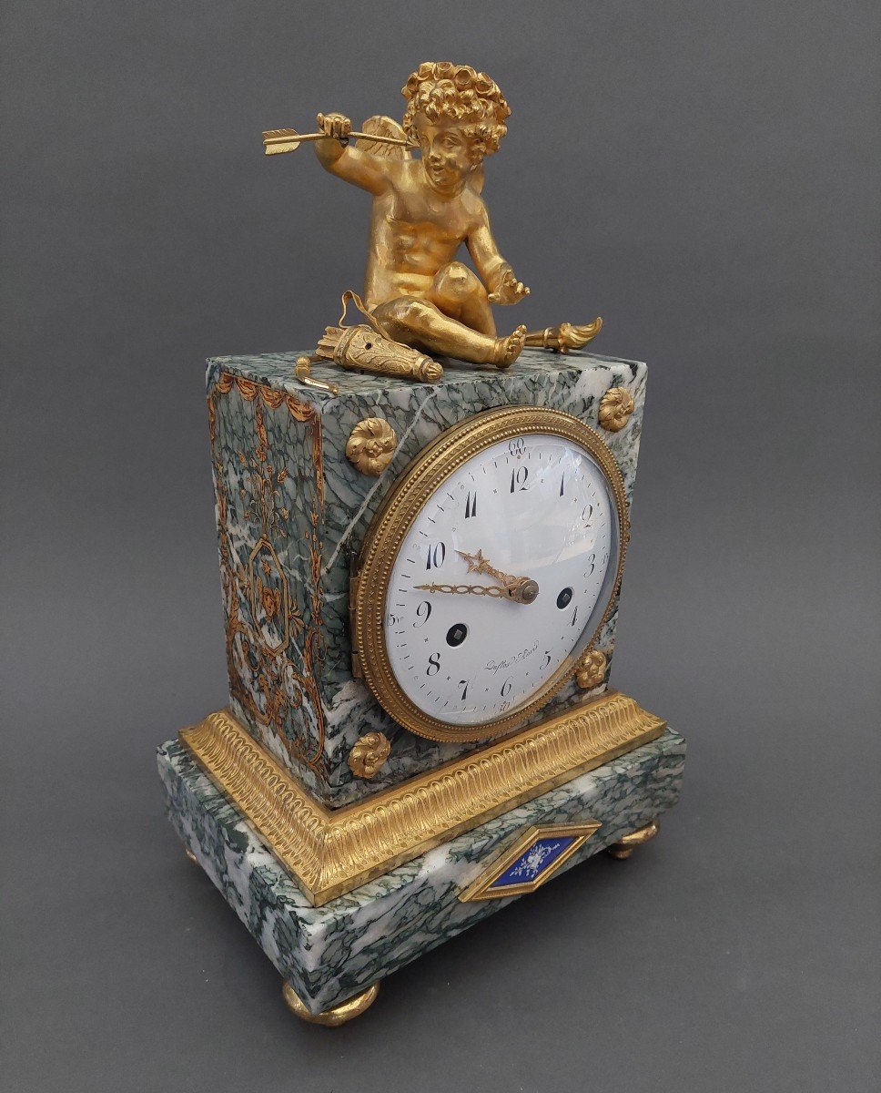 Clock. Marble, Gilt Bronze. 18th Century-photo-7