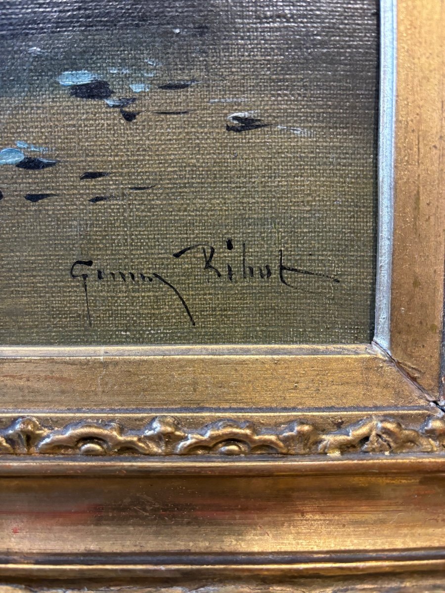 Painting By G Rihut. 19th Century.-photo-3