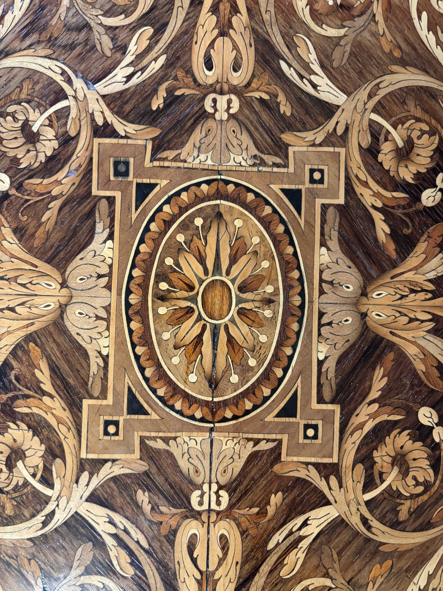 Rosewood Table. 19th Century.-photo-5