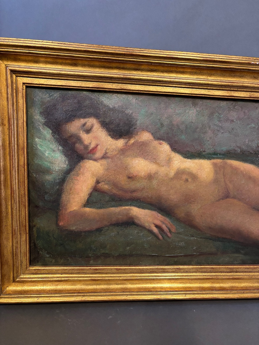 Painting. Woman. 20th Century.-photo-2