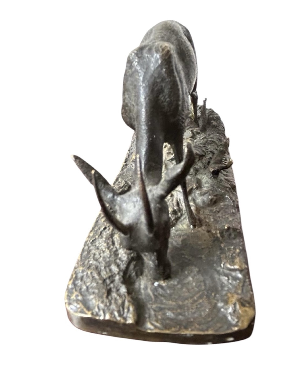 Bronze Animal Pj Mêne. Gazelle.-photo-3