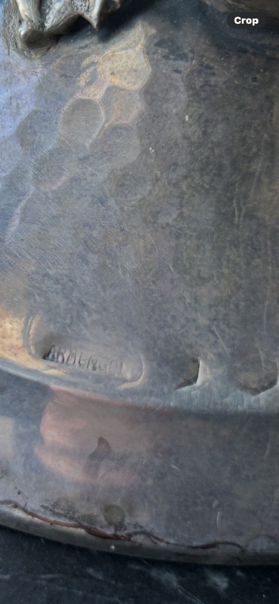 Vase en argent avec coraux.-photo-2