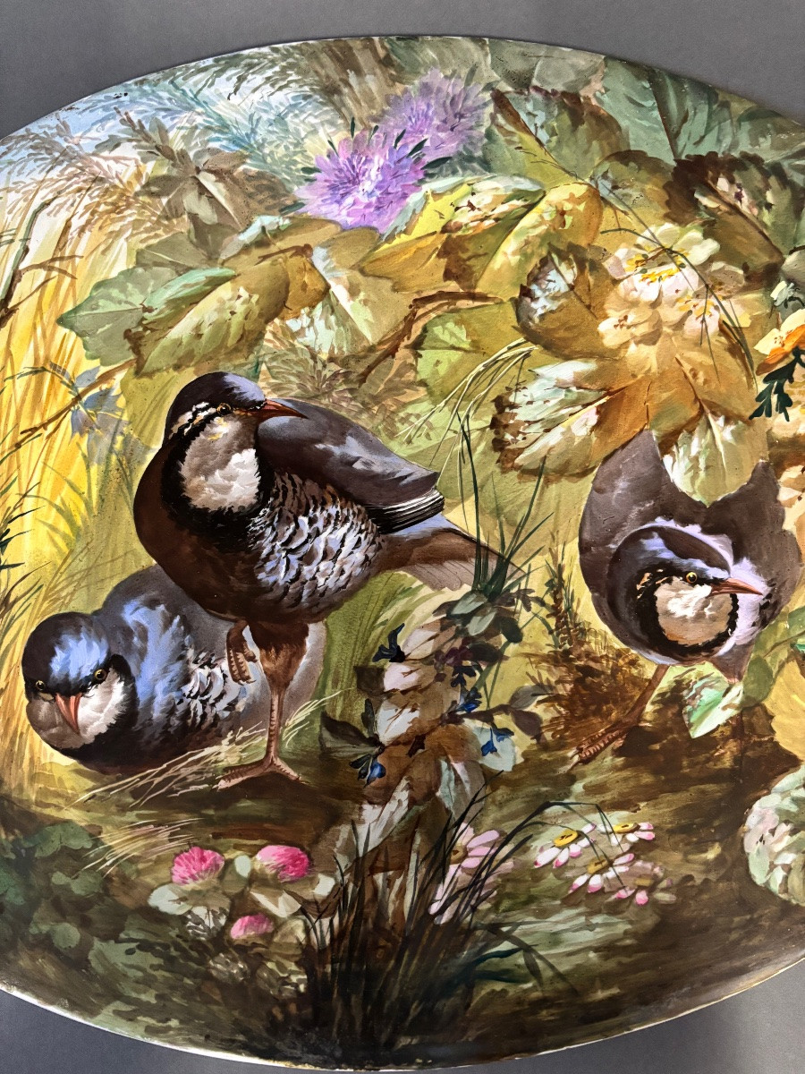 Peinture sur porcelaine. XIXe siècle.-photo-2