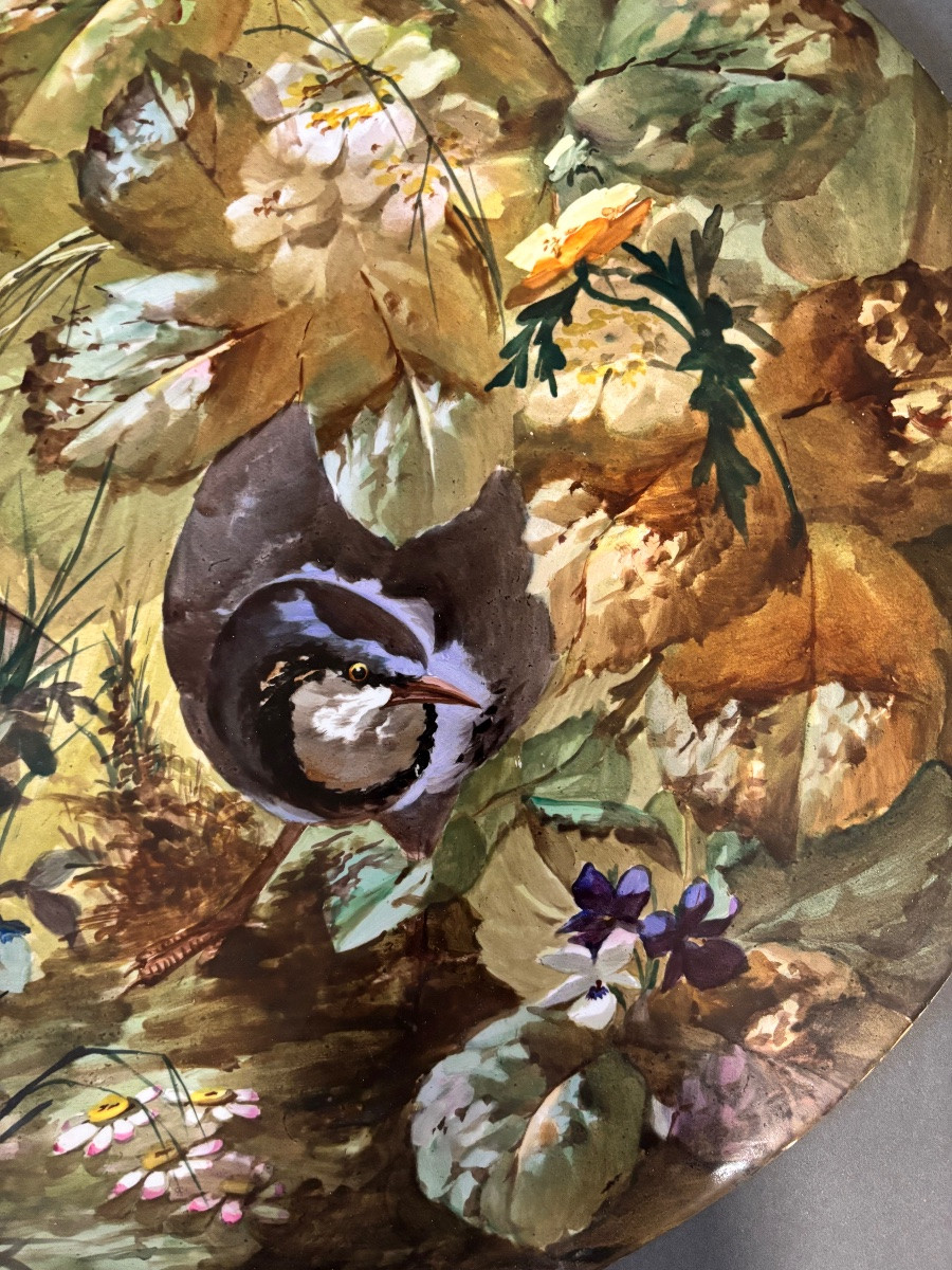 Peinture sur porcelaine. XIXe siècle.-photo-4