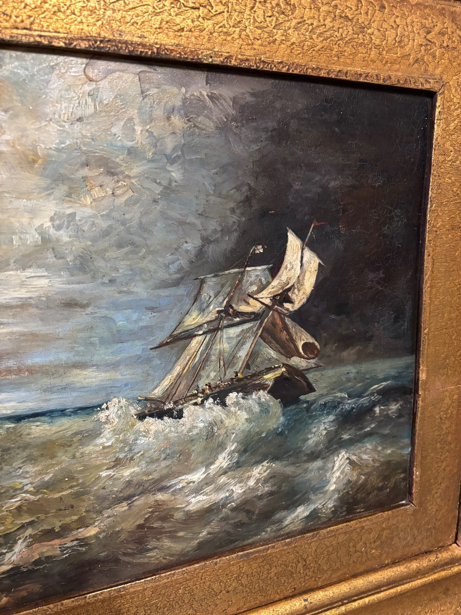 Peinture marine. Jean Debary.-photo-2