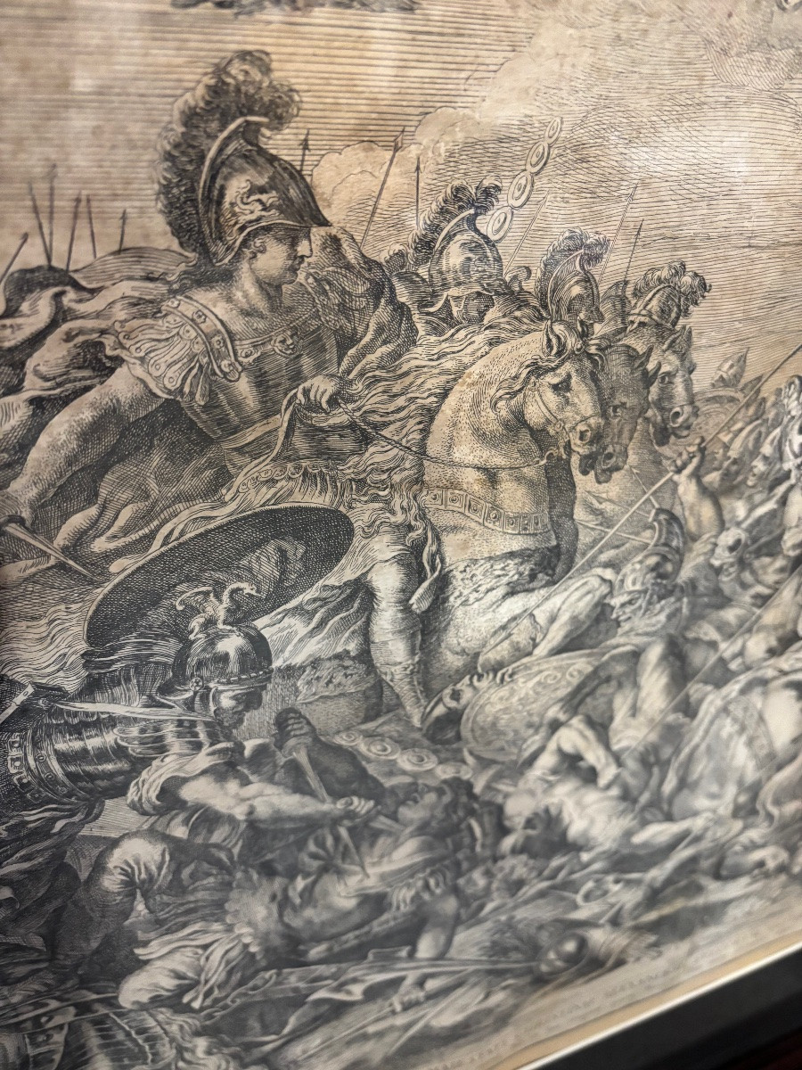 Gravure de Jacob de Rubeis. Italie du XVIIe siècle.-photo-3