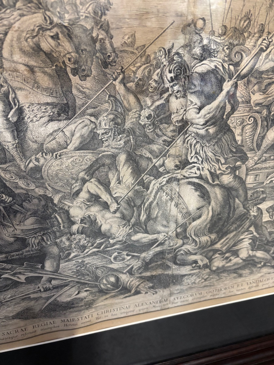 Gravure de Jacob de Rubeis. Italie du XVIIe siècle.-photo-4