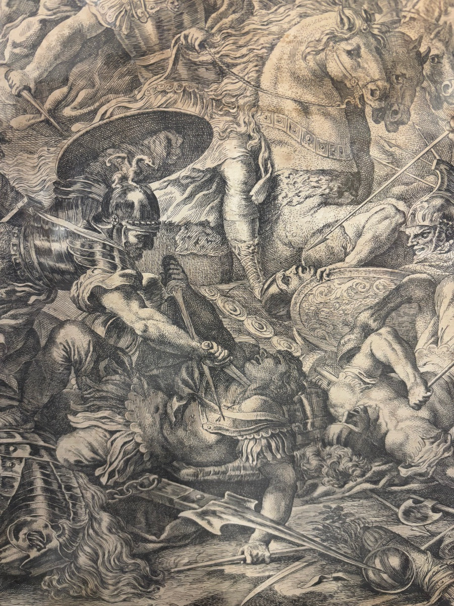 Gravure de Jacob de Rubeis. Italie du XVIIe siècle.-photo-3