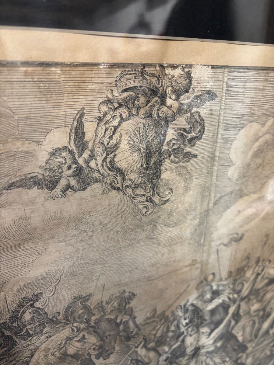 Gravure de Jacob de Rubeis. Italie du XVIIe siècle.-photo-5