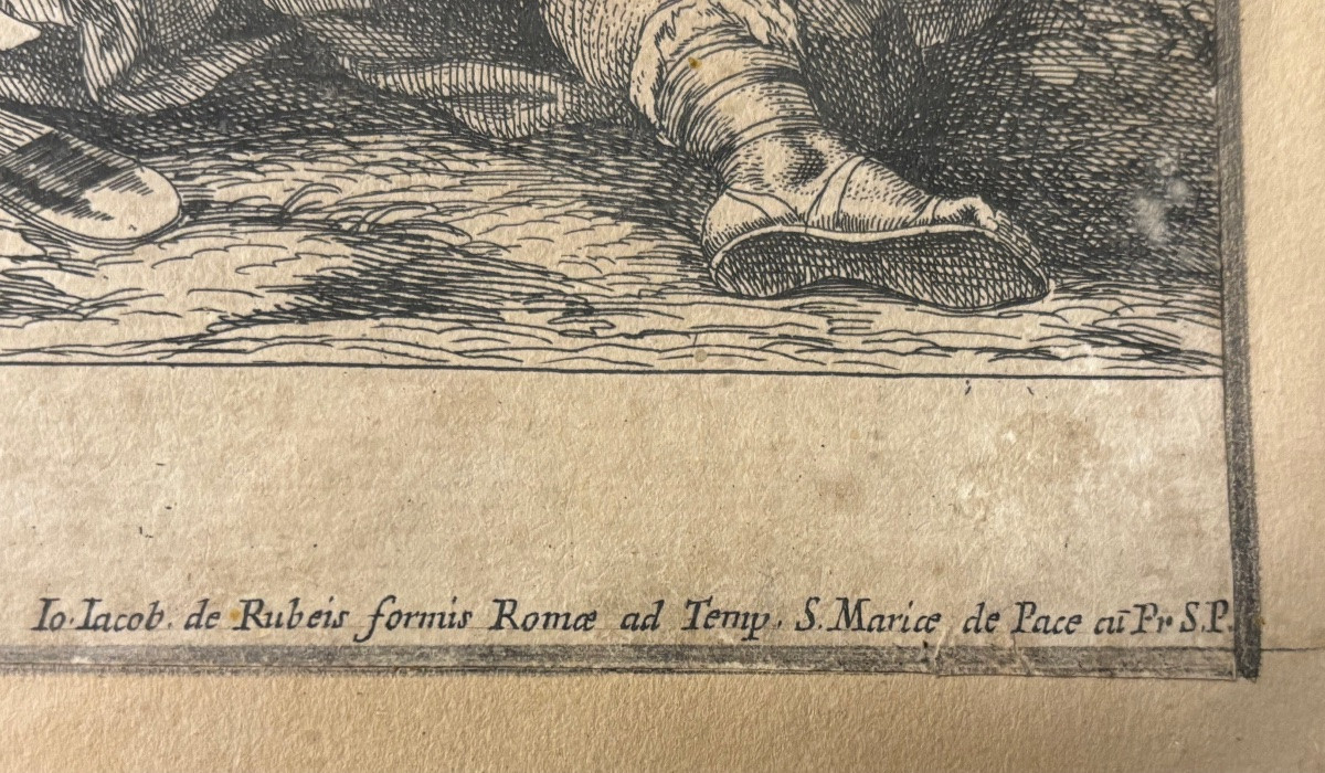 Gravure de Jacob de Rubeis. Italie du XVIIe siècle.-photo-6