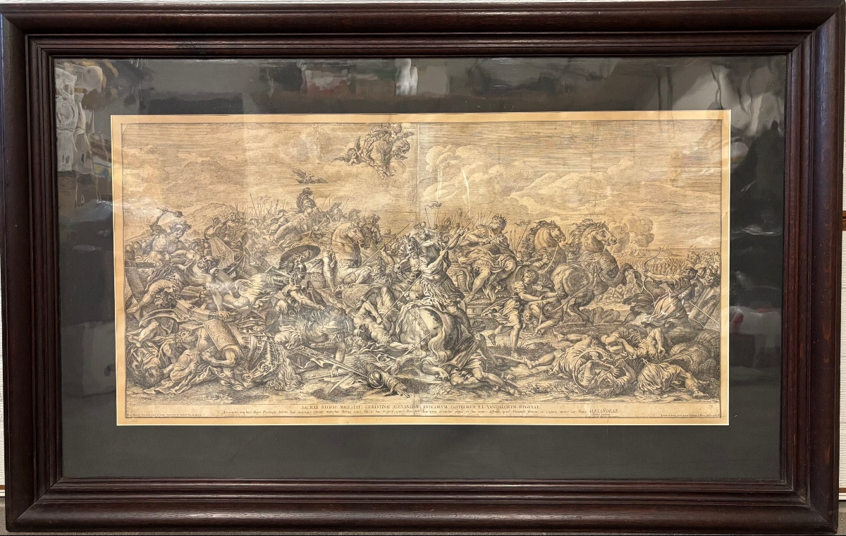 Gravure de Jacob de Rubeis. Italie du XVIIe siècle.