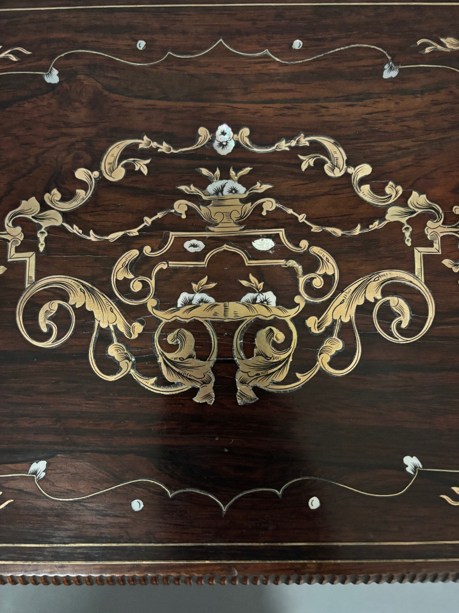 Bar en palissandre. XIXe siècle.-photo-2