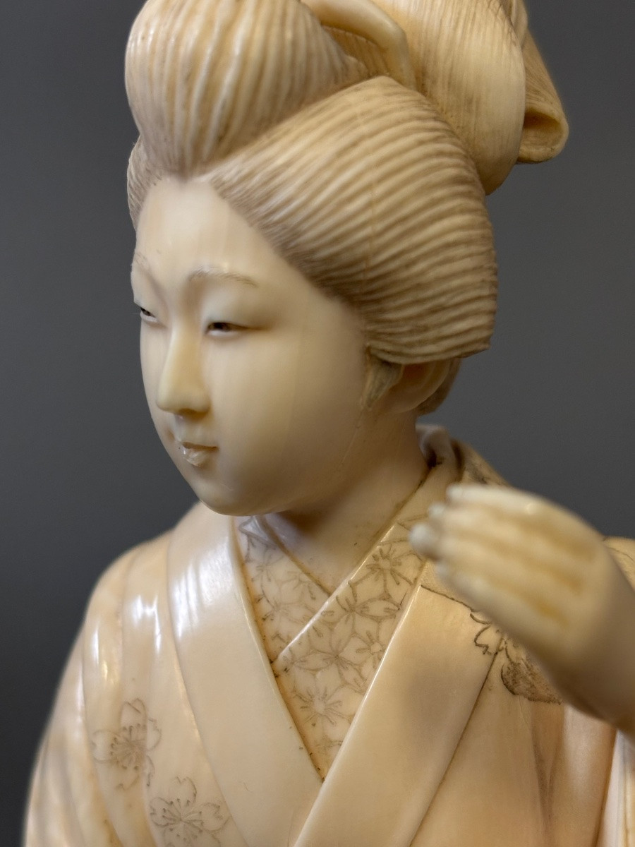 Ivory Sculpture. 19th Century.-photo-6