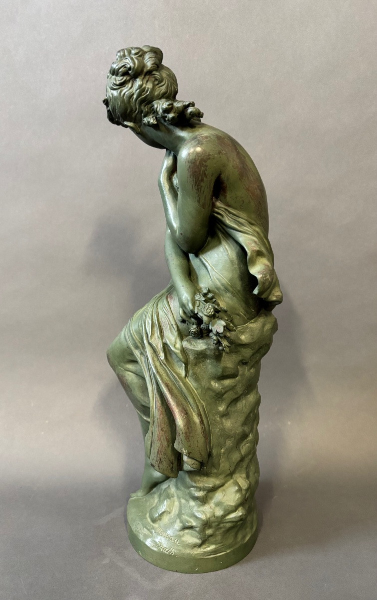 Mathurin Moreau (1822-1912) Sculpture en bronze.-photo-3