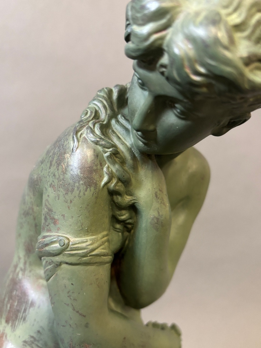 Mathurin Moreau (1822-1912) Sculpture en bronze.-photo-3