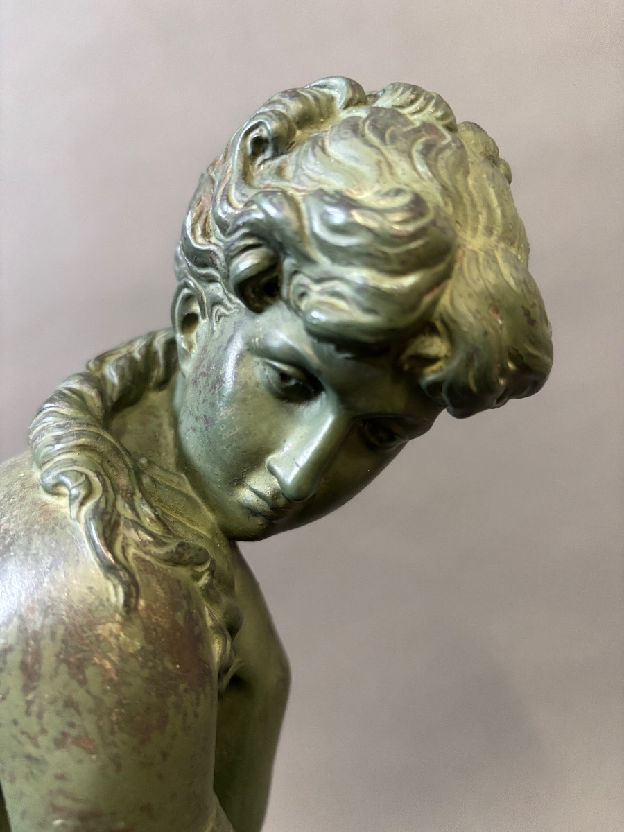 Mathurin Moreau (1822-1912) Sculpture en bronze.-photo-4