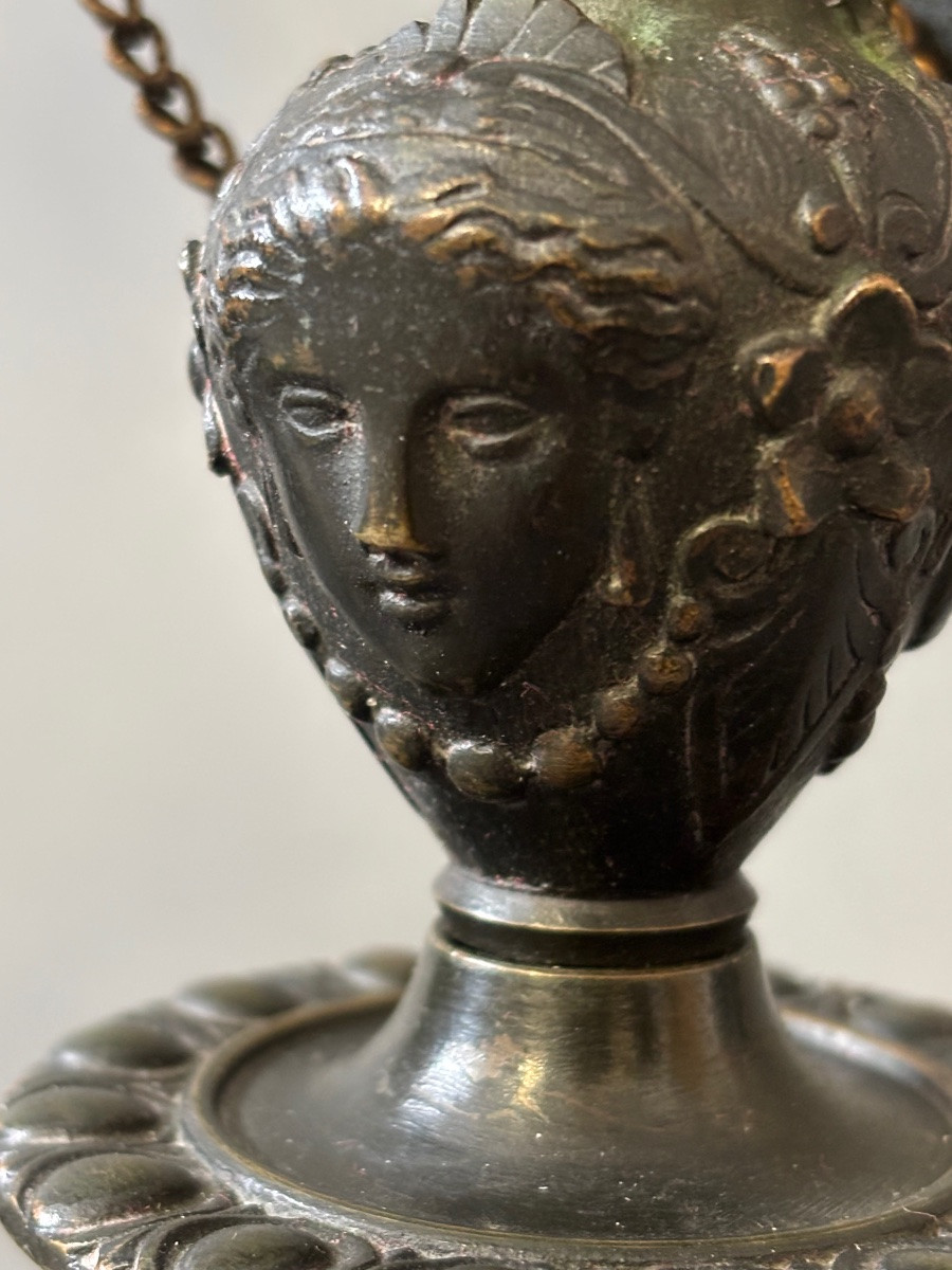 Pair Of Bronze Candlesticks-photo-4