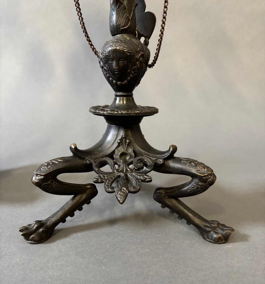 Pair Of Bronze Candlesticks-photo-1