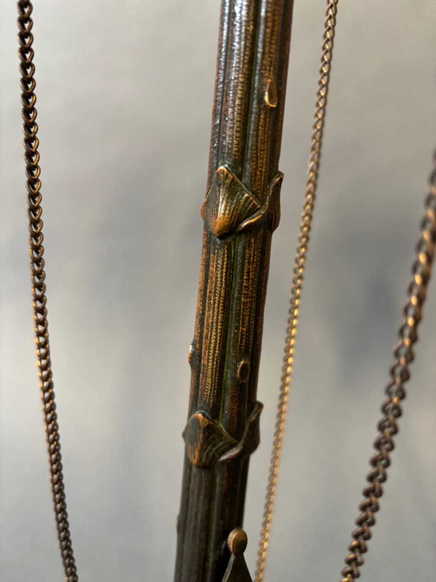 Pair Of Bronze Candlesticks-photo-5