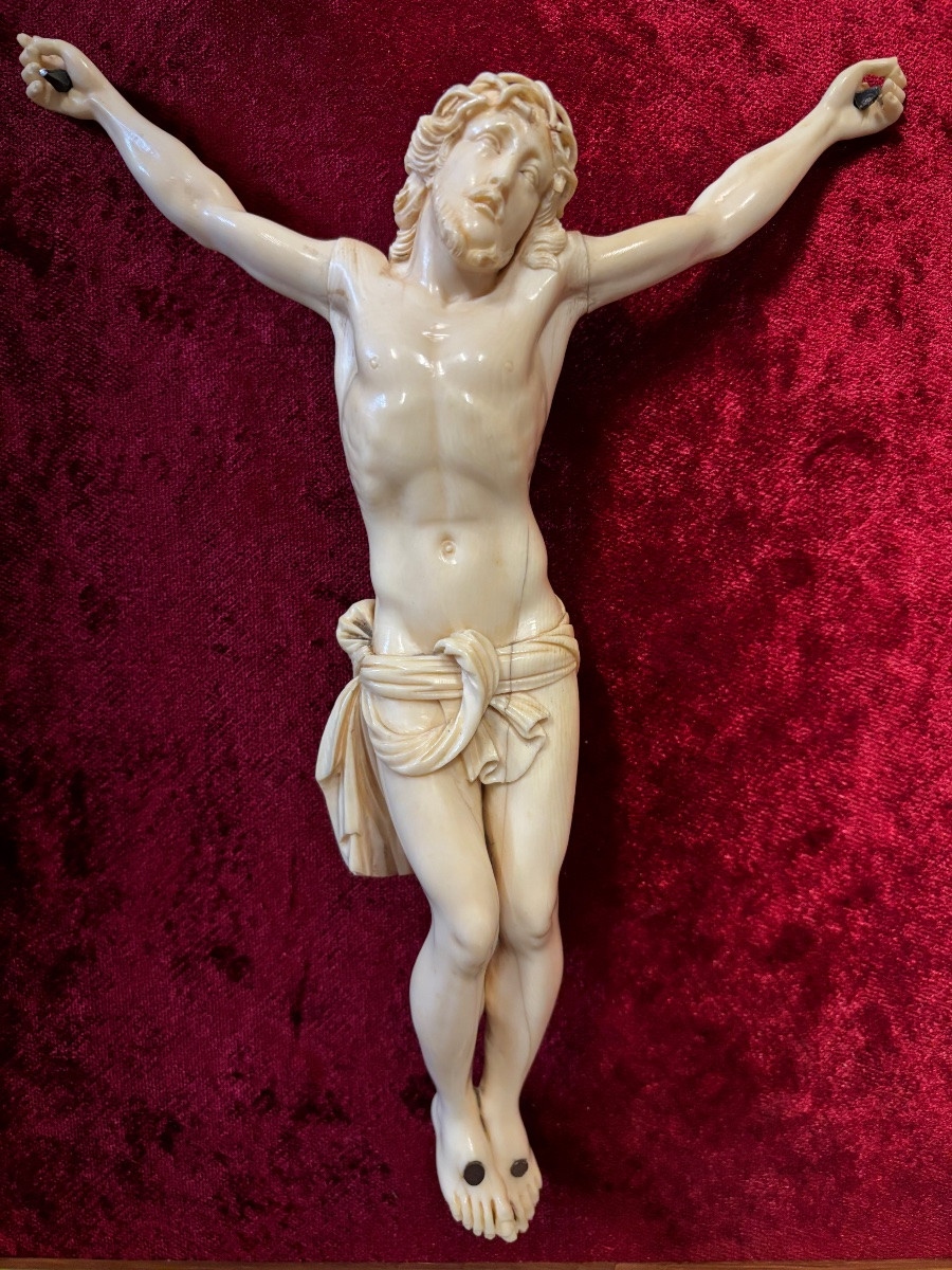 Ivory. Christ, 19th Century.-photo-2