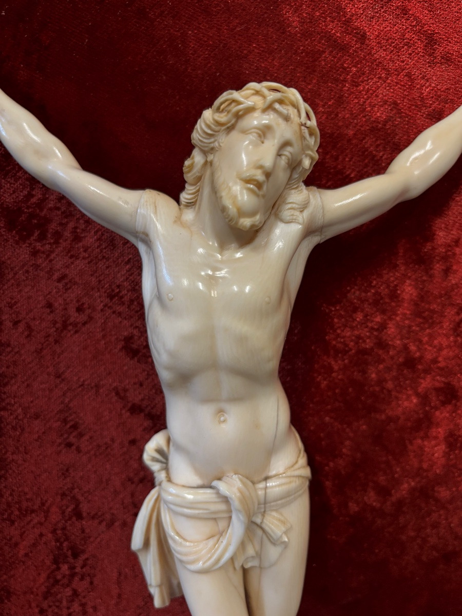 Ivory. Christ, 19th Century.-photo-3