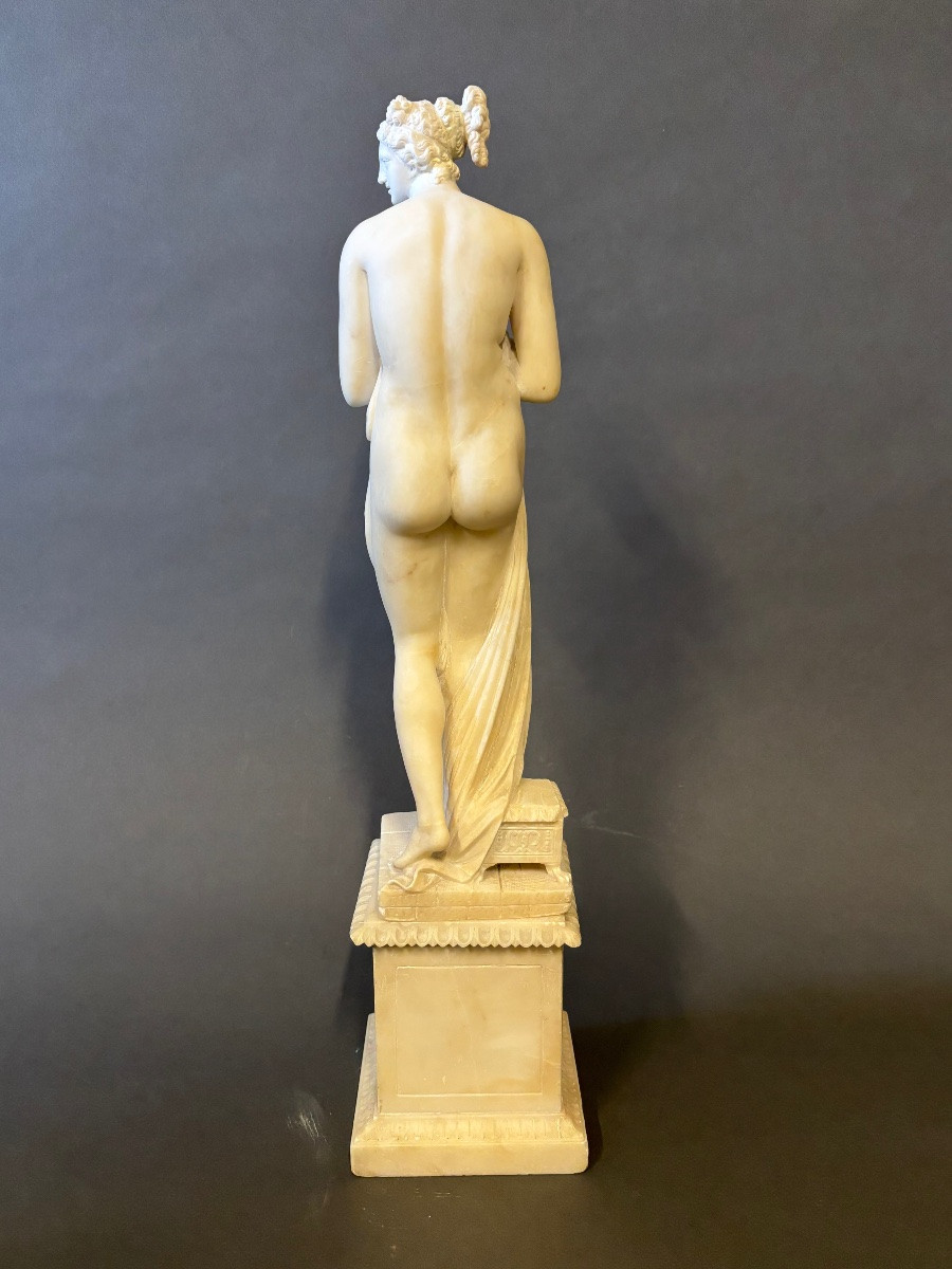 Alabaster Sculpture. 19th Century.-photo-1