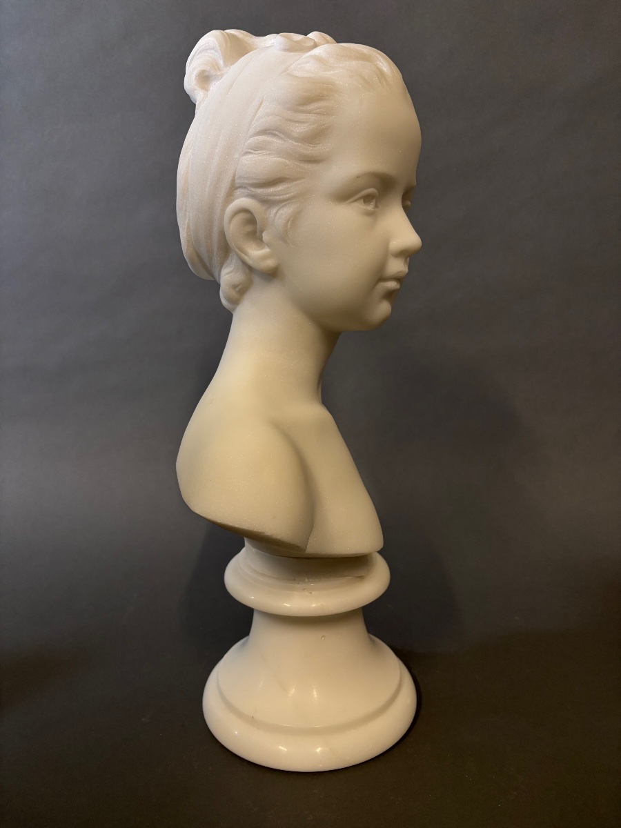Marble Bust Of The Pugi .italy.-photo-2