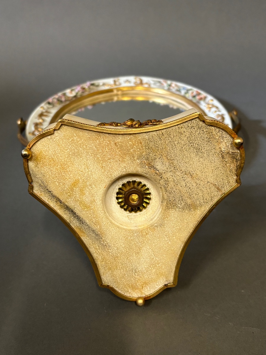 Miroir. Porcelaine de Dresde, Allemagne.-photo-4