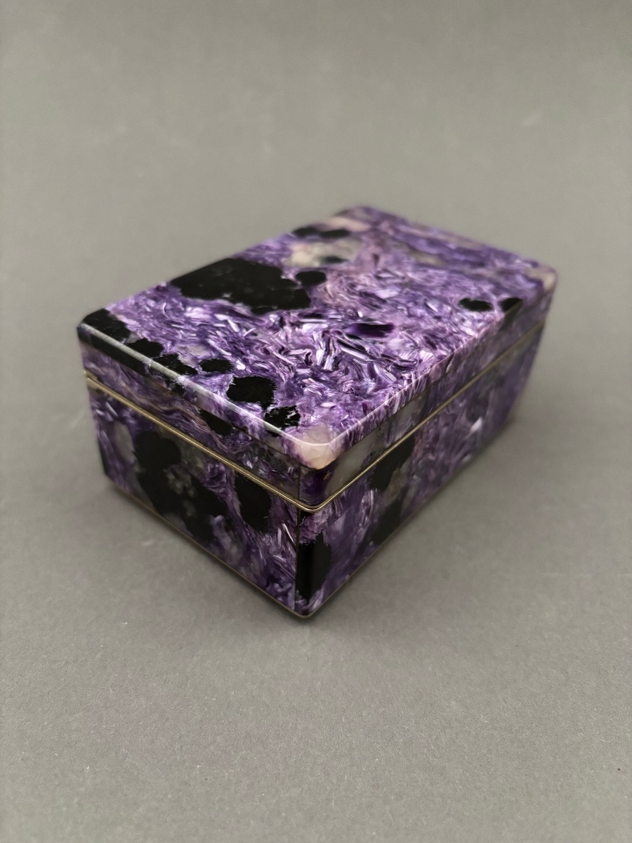 The Box Is Made Of Charoite.