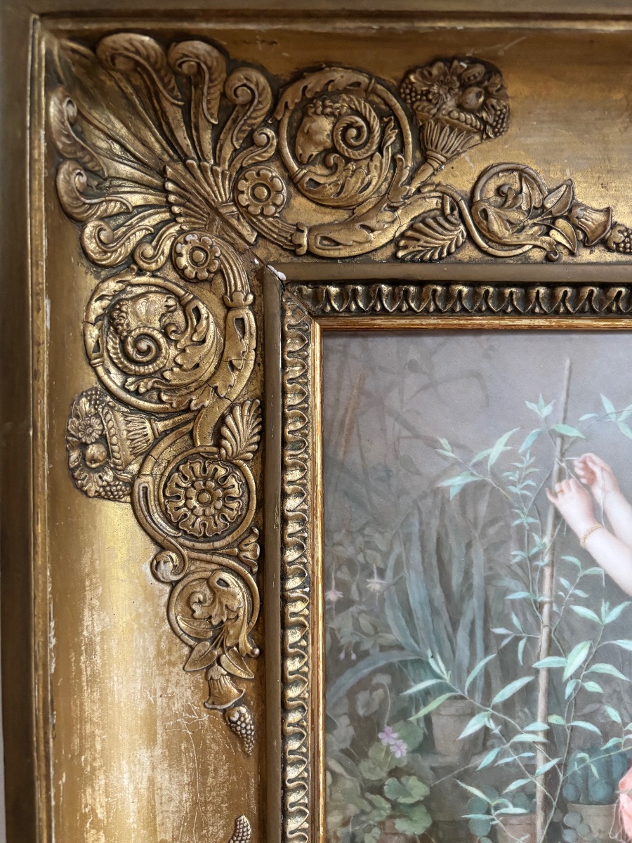 L. Devaux. Porcelain Painting. 19th Century.-photo-1