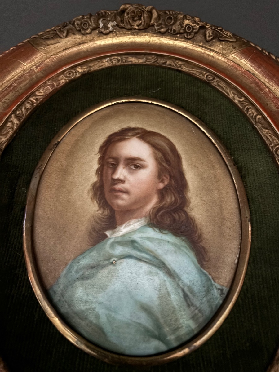 Porcelain Painting. 19th Century.-photo-2