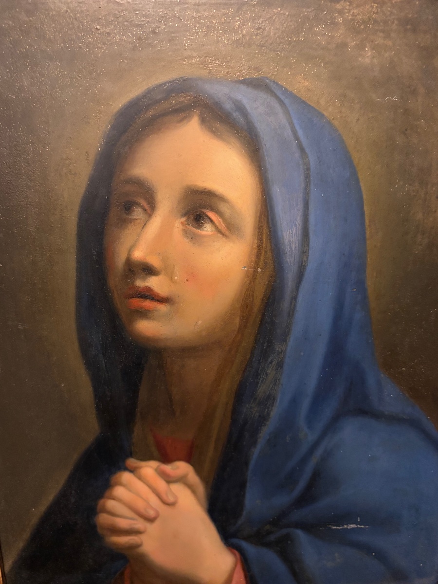 Painting On Copper. Early 19th Century.-photo-1