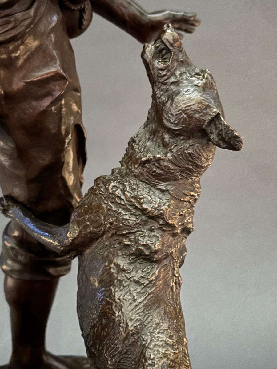 Bronze Sculpture. 19th Century.-photo-3